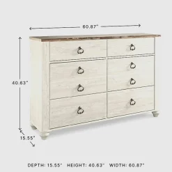 Signature Design by Ashley® Smithfield 6 Drawer Dresser