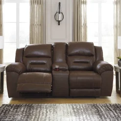 Signature Design by Ashley® Stoneland Manual Reclining Loveseat with Console