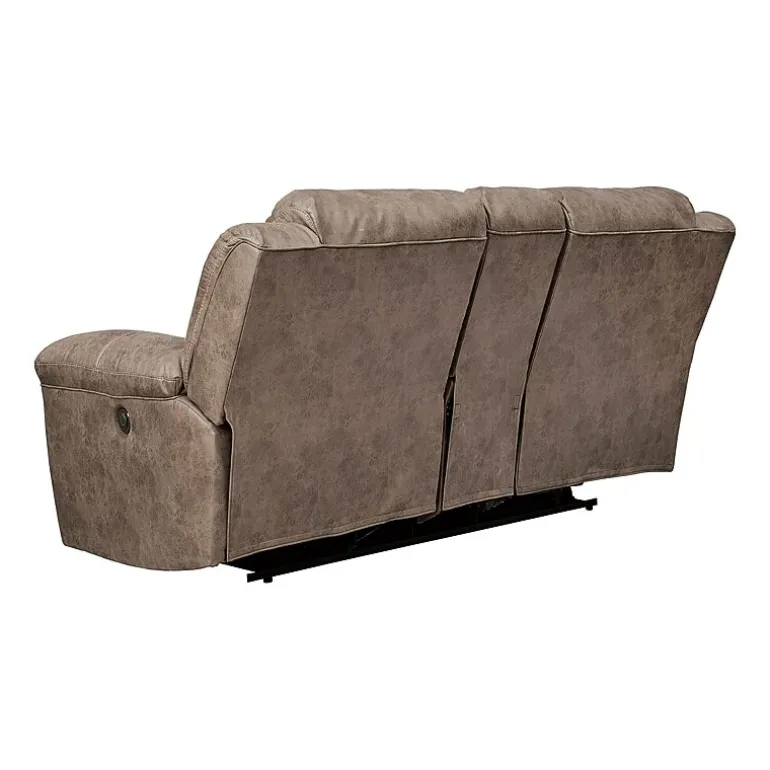 Signature Design by Ashley® Stoneland Manual Reclining Loveseat with Console