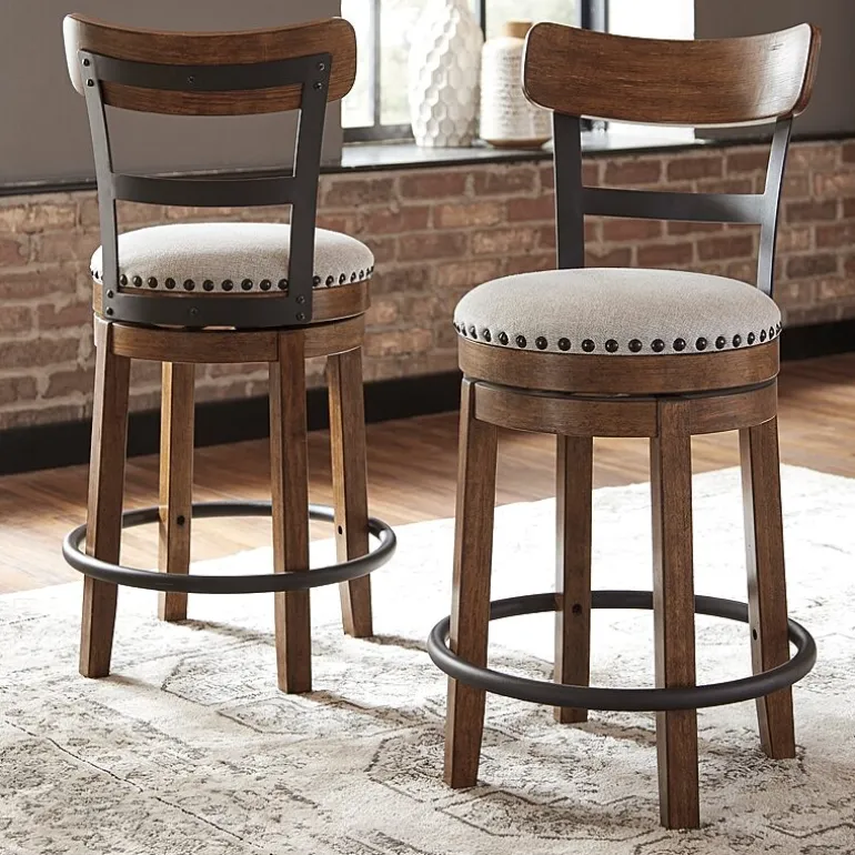 Signature Design by Ashley® Valebeck Counter Height Swivel Bar Stool