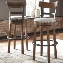 Signature Design by Ashley® Valebeck Bar Height Swivel Bar Stool