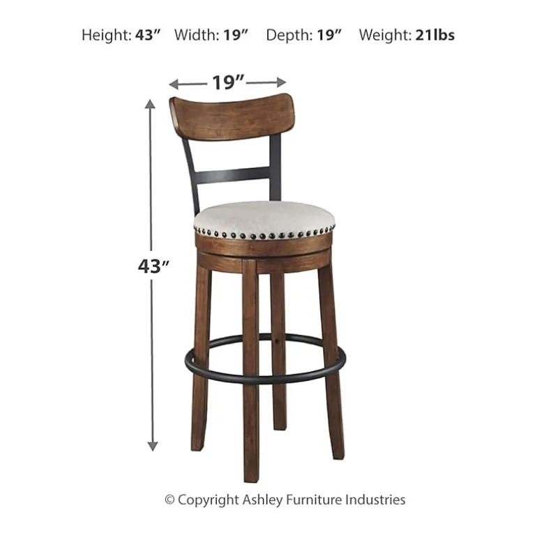 Signature Design by Ashley® Valebeck Bar Height Swivel Bar Stool