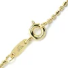 Silver Reflections 24K Gold Over Brass 18 Inch Bead Chain Necklace