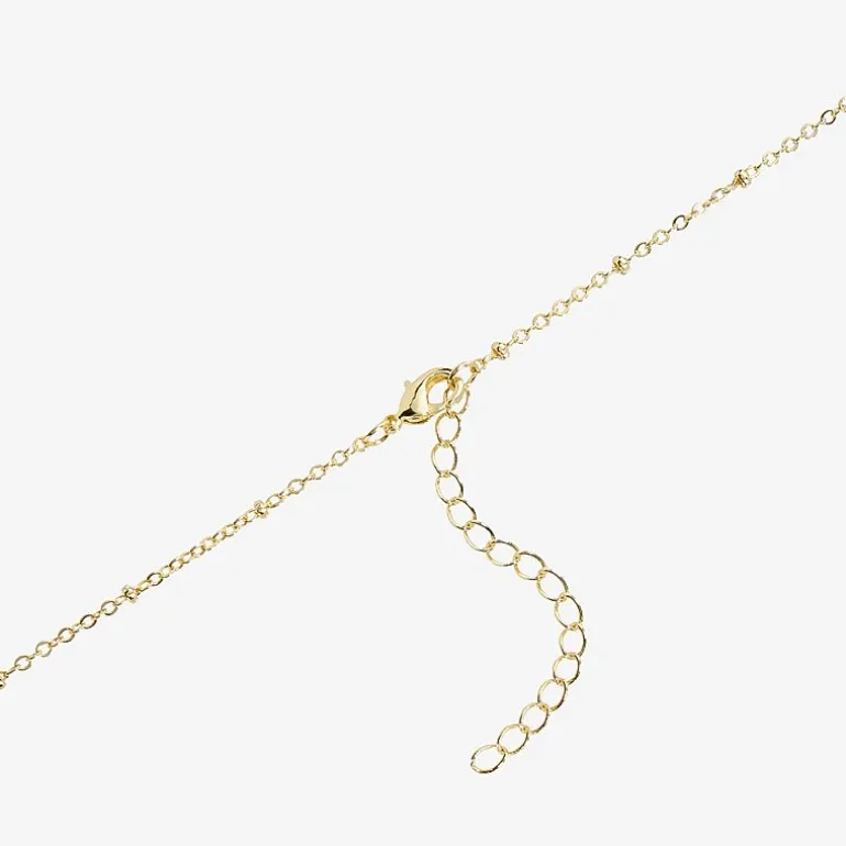 Silver Reflections Turtle Womens Crystal 14K Gold Over Brass 16 Inch Pendant Necklace