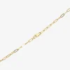 Silver Reflections Womens 14K Gold Over Brass 30 Inch Link Chain Necklace