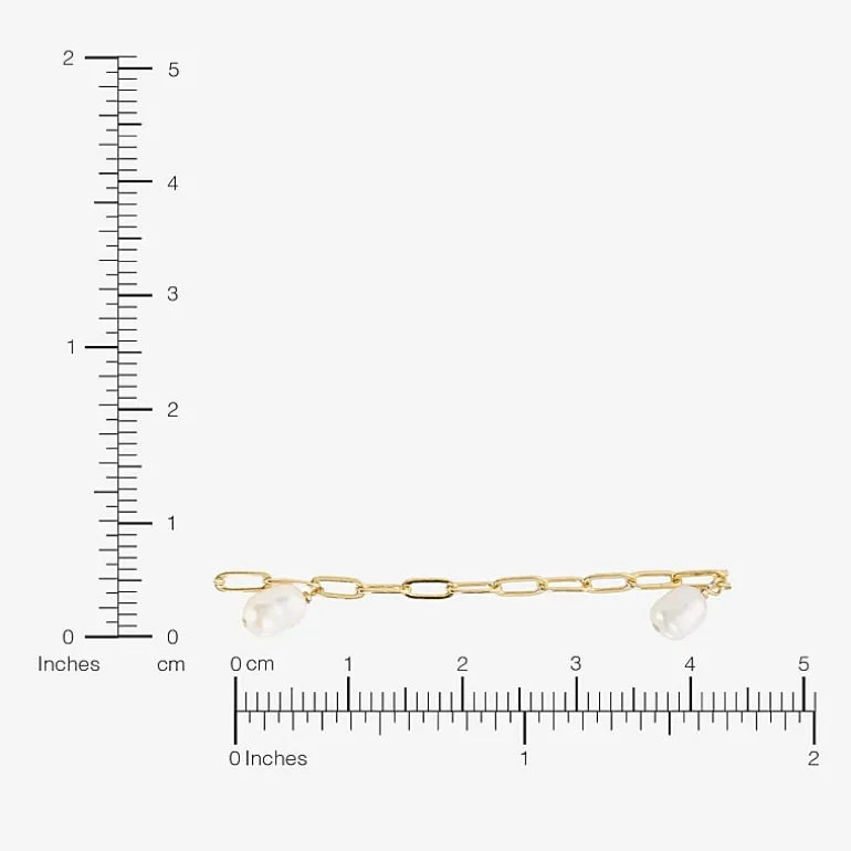 Silver Reflections Womens 14K Gold Over Brass 30 Inch Link Chain Necklace