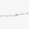Silver Reflections Womens Pure Silver Over Brass 7.25 Inch Solid Paperclip Chain Bracelet