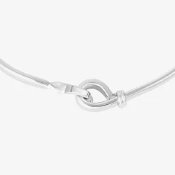 Silver Reflections Womens Pure Silver Over Brass Bangle Bracelet