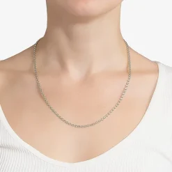 Silver Reflections Womens Pure Silver Over Brass 18 Inch Bead Chain Necklace