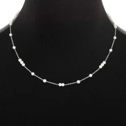 Silver Reflections Womens Pure Silver Over Brass 18 Inch Cable Chain Necklace