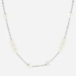 Silver Reflections Womens Pure Silver Over Brass 18 Inch Cable Chain Necklace