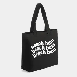 Simply Sage Market - Zippered Canvas Tote - Beach Bum Wavy