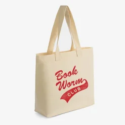 Simply Sage Market - Zippered Canvas Tote - Book Worm Club Distressed