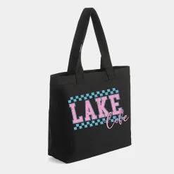 Simply Sage Market - Zippered Canvas Tote - Lake Life Checkered