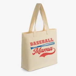 Simply Sage Market - Zippered Canvas Tote - Baseball Mama Grunge