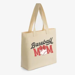 Simply Sage Market - Zippered Canvas Tote - Coquette Baseball Mom
