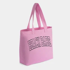 Simply Sage Market - Zippered Canvas Tote - Beach Babe Varsity