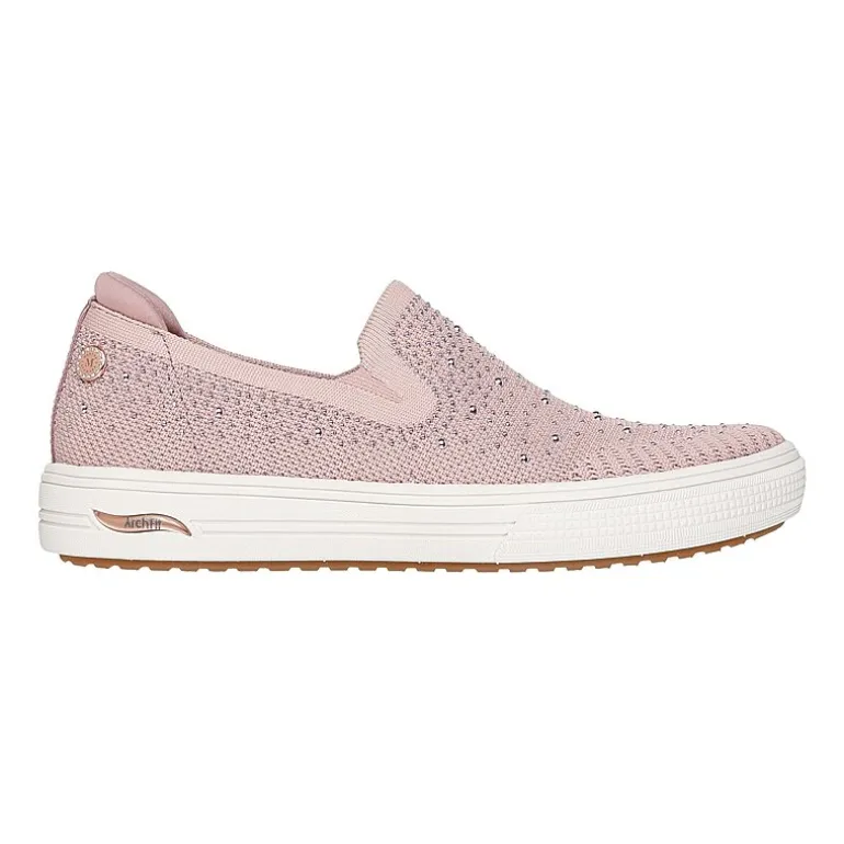 Skechers Arch Fit Arcade Martha Stewart Womens Round Closed Toe Slip-On Shoe