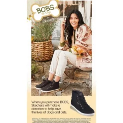 Skechers Bobs Hands Free Slip-Ins Sport Squad Chaos Stroke Of Luck Womens Slip-On Walking Shoes