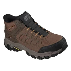Skechers Hands Free Slip-Ins Afterburn Mens Round Steel Toe Work Shoes