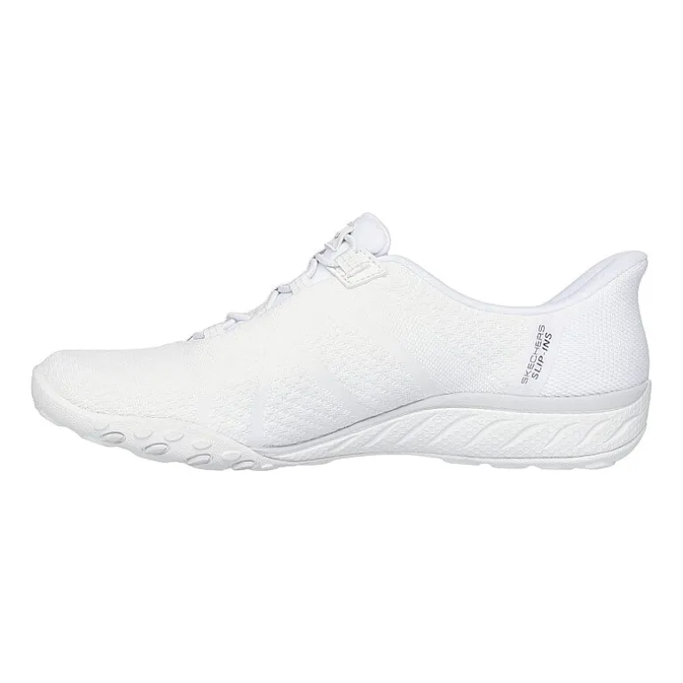 Skechers Hands Free Slip-Ins Breathe-Easy Knitty Waves Womens Almond Closed Toe Slip-On Shoe
