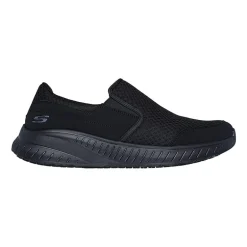 Skechers Hands Free Slip-Ins Squad Chaos Sr Urgran Mens Moc Closed Toe Work Shoes