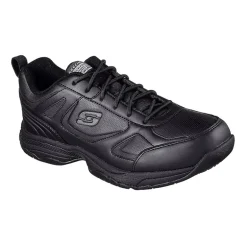 Skechers Mens Dighton Closed Toe Wide Width Lace Up Shoe