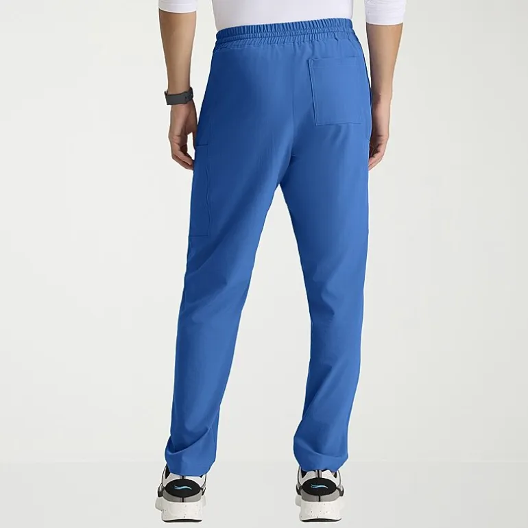 Skechers Skp718 Compass 5-Pocket Elastic Waistband Straight Leg Mens Big and Tall Stretch Fabric Moisture Wicking Scrub Pant