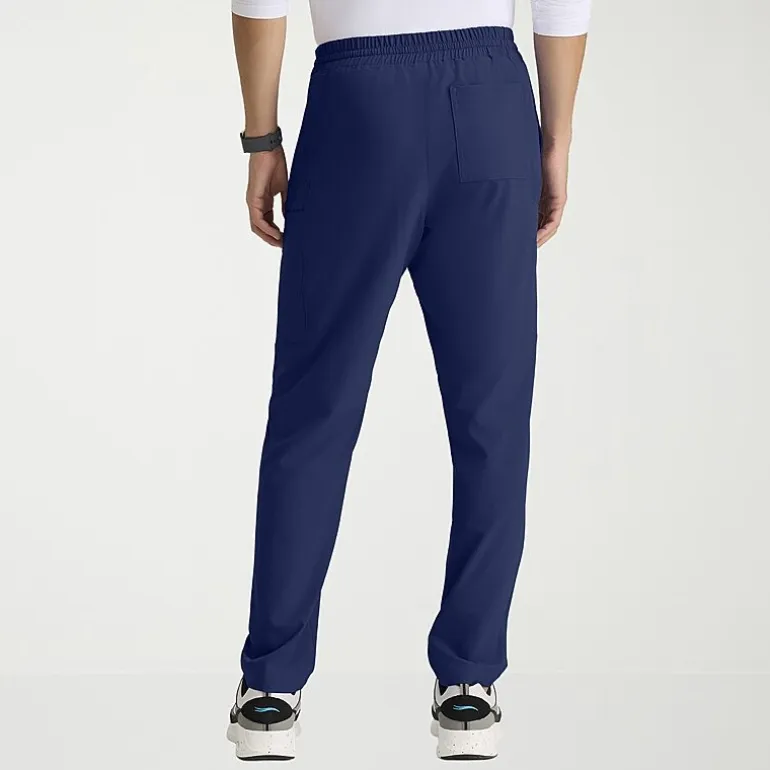 Skechers Skp718 Compass 5-Pocket Elastic Waistband Straight Leg Mens Big and Tall Stretch Fabric Moisture Wicking Scrub Pant