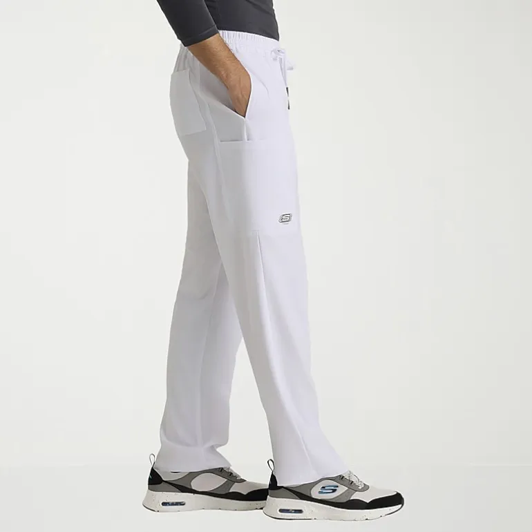 Skechers Skp718 Compass 5-Pocket Elastic Waistband Straight Leg Mens Big and Tall Stretch Fabric Moisture Wicking Scrub Pant