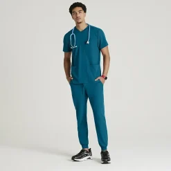 Skechers Skp572 Structure 3-Pocket Jogger Mens Big and Tall Tag Free Stretch Fabric Moisture Wicking Scrub Pant