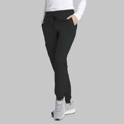 Skechers Skp552 Theory 4-Pocket Mid-Rise Jogger Womens Petite Stretch Fabric Moisture Wicking Scrub Pant