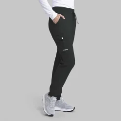 Skechers Skp552 Theory 4-Pocket Mid-Rise Jogger Womens Petite Stretch Fabric Moisture Wicking Scrub Pant