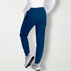Skechers Skp552 Theory 4-Pocket Mid-Rise Jogger Womens Petite Stretch Fabric Moisture Wicking Scrub Pant