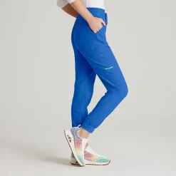 Skechers Skp552 Theory 4-Pocket Mid-Rise Jogger Womens Petite Stretch Fabric Moisture Wicking Scrub Pant