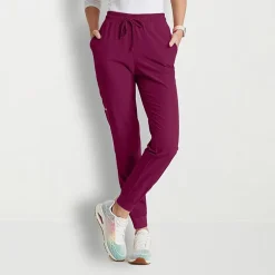 Skechers Skp552 Theory 4-Pocket Mid-Rise Jogger Womens Petite Stretch Fabric Moisture Wicking Scrub Pant