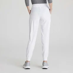 Skechers Skp552 Theory 4-Pocket Mid-Rise Jogger Womens Petite Stretch Fabric Moisture Wicking Scrub Pant