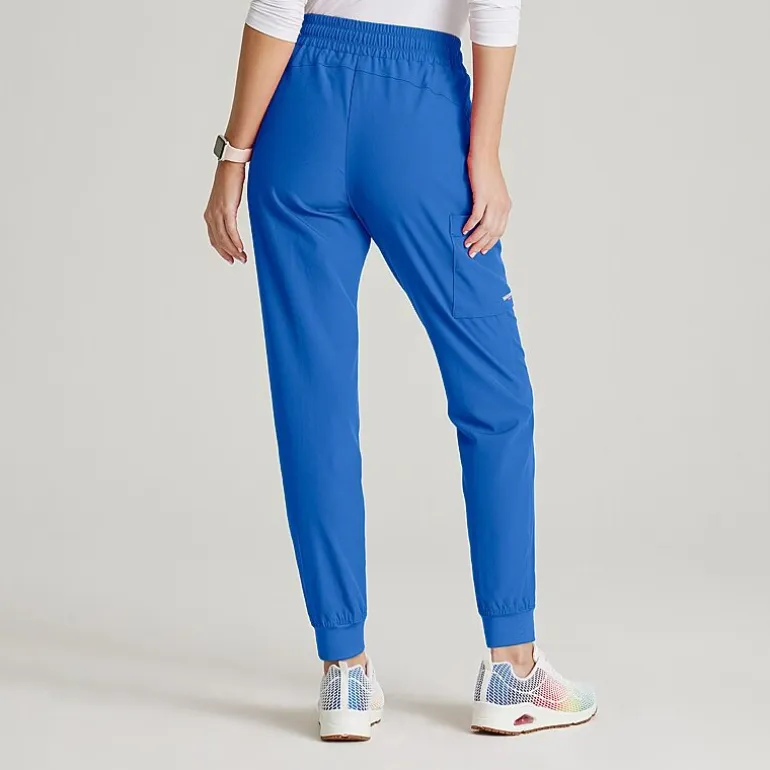 Skechers Skp552 Theory 4-Pocket Mid-Rise Jogger Womens Petite Stretch Fabric Moisture Wicking Scrub Pant