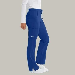 Skechers Sk201 Reliance 3-Pocket Mid-Rise Straight Leg Womens Petite Tag Free Stretch Fabric Moisture Wicking Scrub Pant