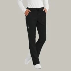 Skechers Sk201 Reliance 3-Pocket Mid-Rise Straight Leg Womens Petite Tag Free Stretch Fabric Moisture Wicking Scrub Pant