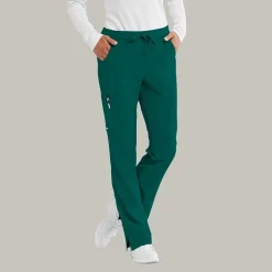 Skechers Sk201 Reliance 3-Pocket Mid-Rise Straight Leg Womens Petite Tag Free Stretch Fabric Moisture Wicking Scrub Pant
