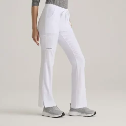 Skechers Sk201 Reliance 3-Pocket Mid-Rise Straight Leg Womens Petite Tag Free Stretch Fabric Moisture Wicking Scrub Pant