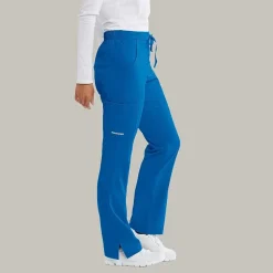 Skechers Sk201 Reliance 3-Pocket Mid-Rise Straight Leg Womens Petite Tag Free Stretch Fabric Moisture Wicking Scrub Pant