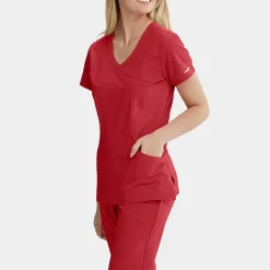 Skechers Sk201 Reliance 3-Pocket Mid-Rise Straight Leg Womens Petite Tag Free Stretch Fabric Moisture Wicking Scrub Pant