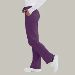 Skechers Sk201 Reliance 3-Pocket Mid-Rise Straight Leg Womens Petite Tag Free Stretch Fabric Moisture Wicking Scrub Pant