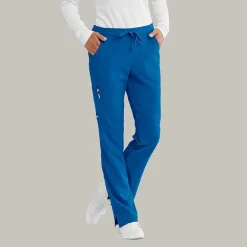 Skechers Sk201 Reliance 3-Pocket Mid-Rise Straight Leg Womens Petite Tag Free Stretch Fabric Moisture Wicking Scrub Pant