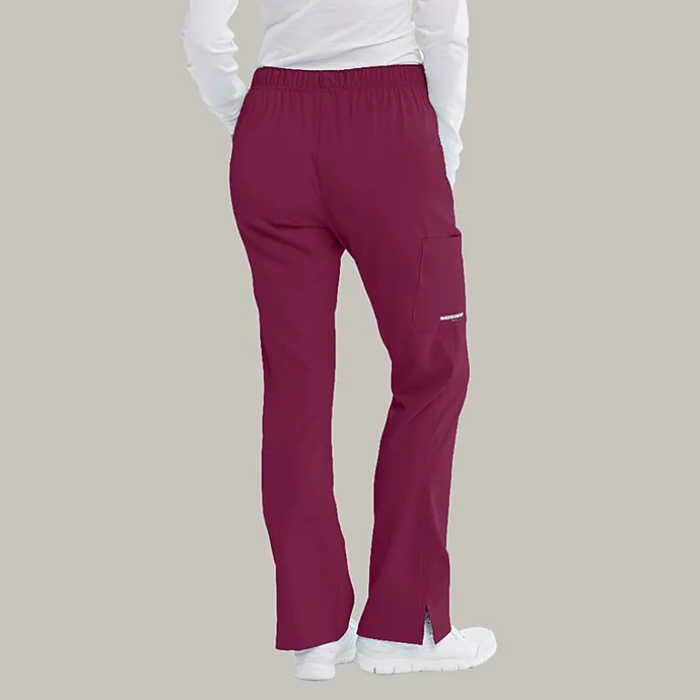 Skechers Sk201 Reliance 3-Pocket Mid-Rise Straight Leg Womens Petite Tag Free Stretch Fabric Moisture Wicking Scrub Pant