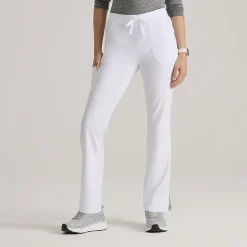 Skechers Sk201 Reliance 3-Pocket Mid-Rise Straight Leg Womens Petite Tag Free Stretch Fabric Moisture Wicking Scrub Pant