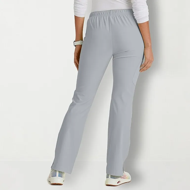Skechers Sk201 Reliance 3-Pocket Mid-Rise Straight Leg Womens Petite Tag Free Stretch Fabric Moisture Wicking Scrub Pant