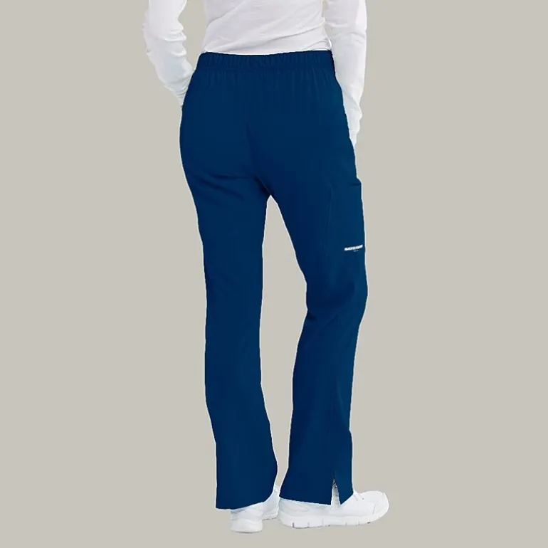 Skechers Sk201 Reliance 3-Pocket Mid-Rise Straight Leg Womens Petite Tag Free Stretch Fabric Moisture Wicking Scrub Pant